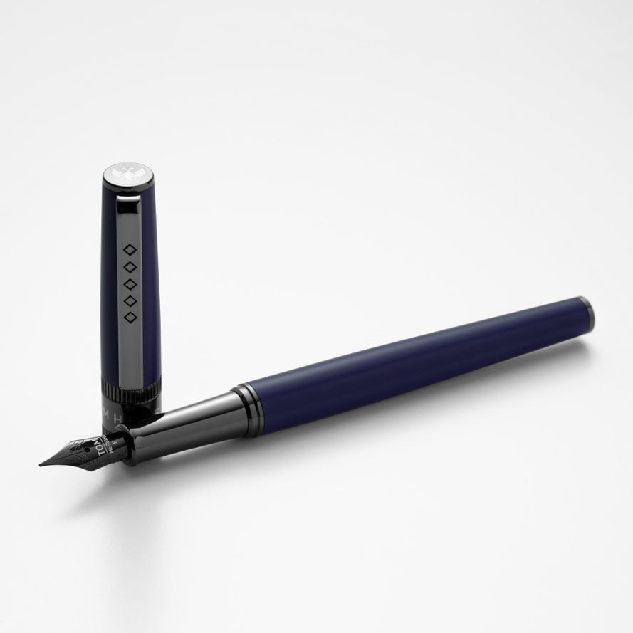 Tom Hessin Rebel Collection Oxford Blue Medium Fountain Pen & Ballpoint Pen Set Main image