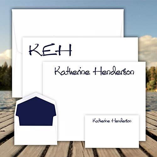 Somerset Personalized Stationery Set - Custom Raised Ink Stationery Main image
