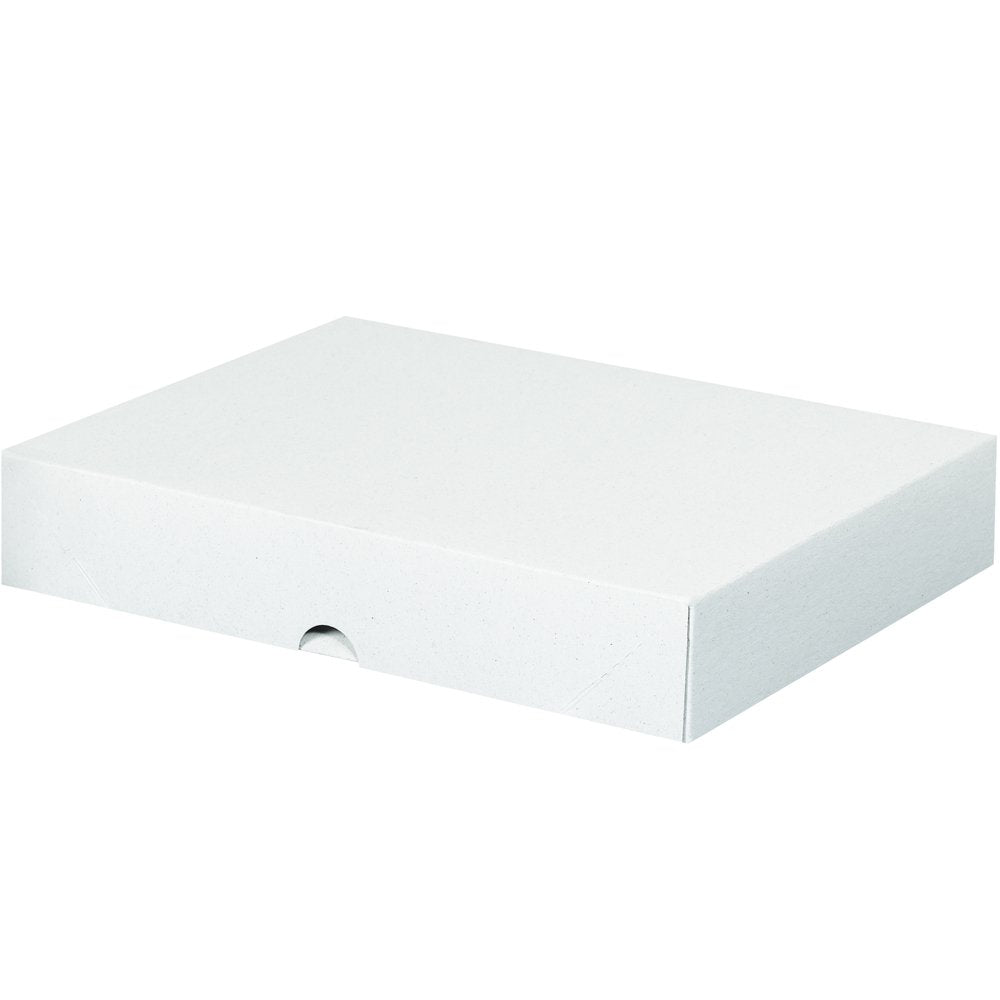 Aviditi Stationery Two-Piece Boxes, 8 1/2" x 11" x 2", White, Pack of 200, for Letterhead and Business Cards Main image