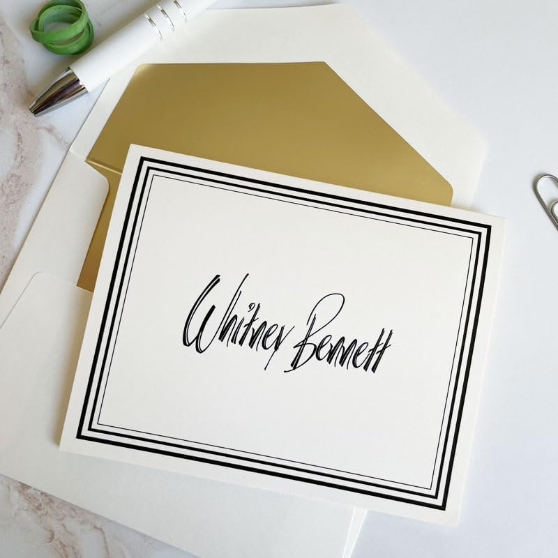 Colony Personalized Fold Notes - Raised Ink Stationery Main image
