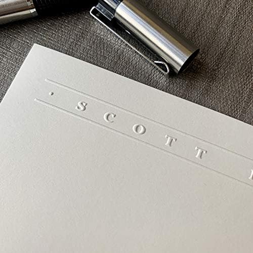 Premium Personalized Embossed Stationery Flat Cards Main image